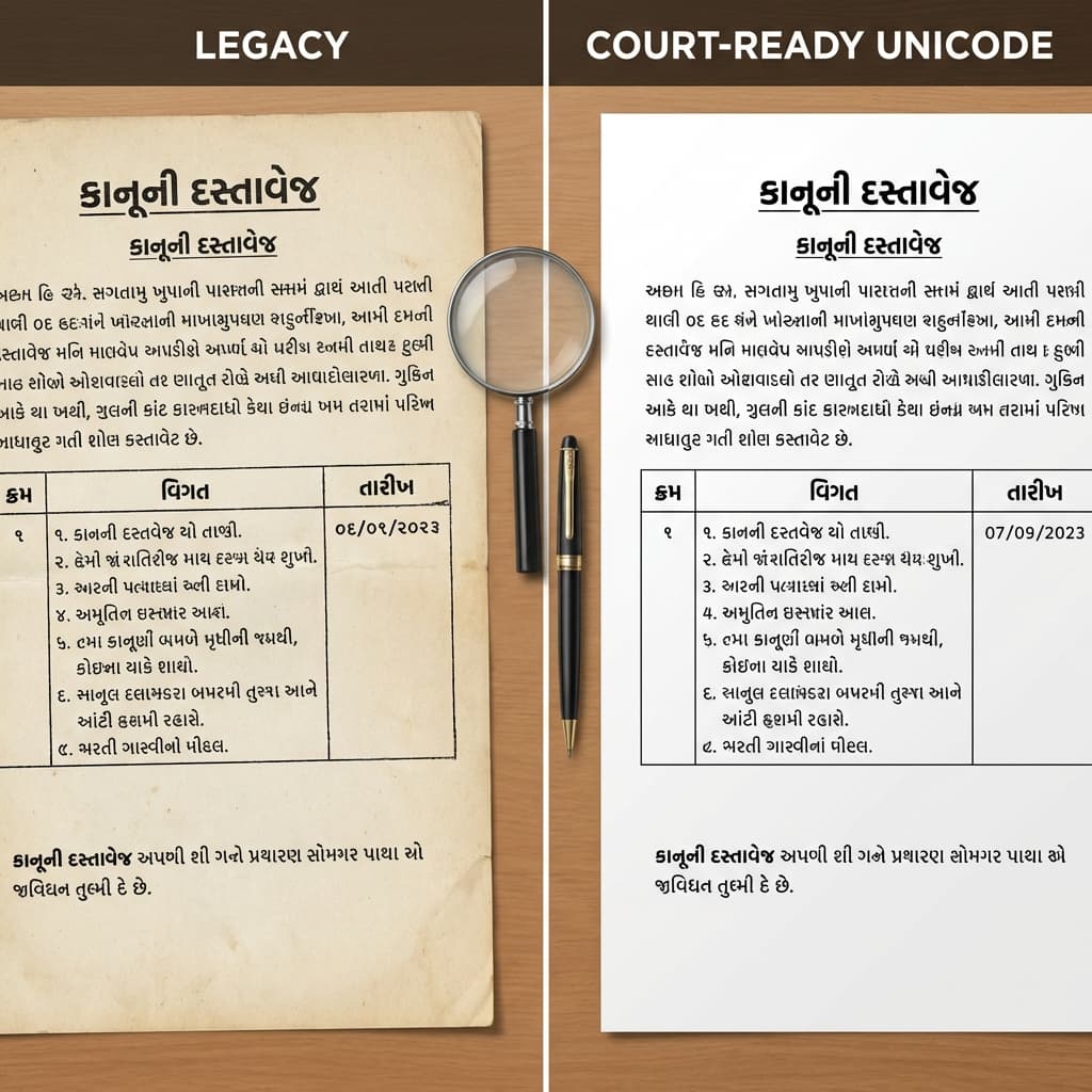 Before and After Document Comparison